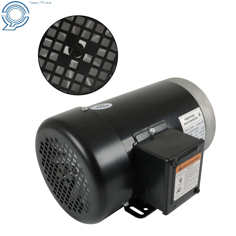 3 HP Electric Motor 56C Frame TEFC 230/460V 3Phase (For Various Applications)