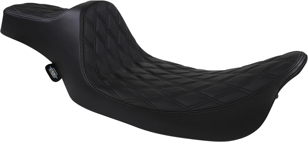 Extended Reach Predator III Seat for Harley Davidson (2000–2023) - Black, Double Diamond