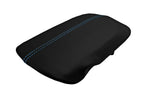 Console Lid Pull Over Cover Leather for Ford Mustang (2015–2020) Blue Stitch