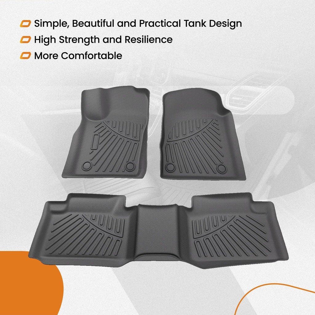 Set of 4 Carpet Floor Mats for Dodge Durango Jeep Grand Cherokee (2016–2024)