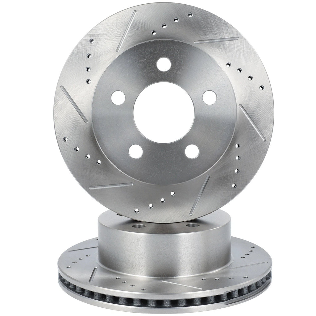 Front Drilled Slotted Brake Rotors for Jeep Wrangler (2000–2006)