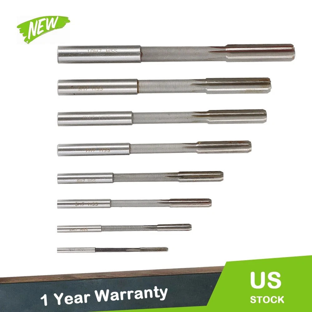 8Pcs HSS Reamer Set for Chuck Machine (3-10mm)
