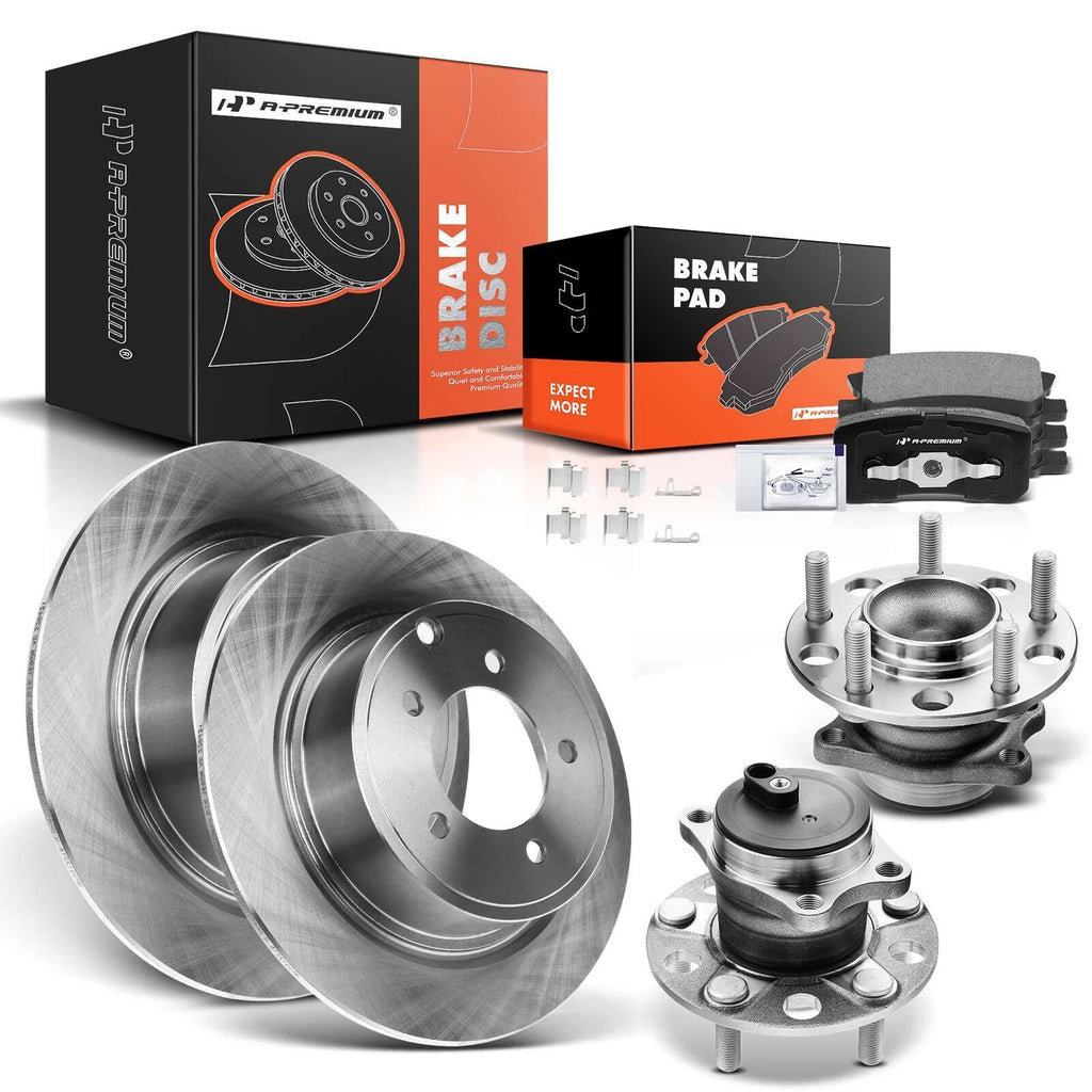 Rear Disc Rotor & Brake Pad Set for Mitsubishi Outlander 