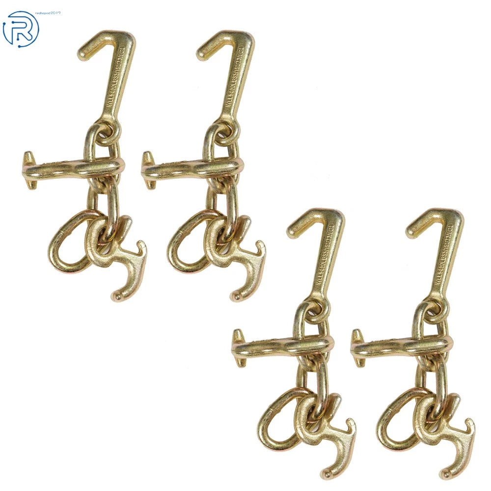Set of 4 Cluster Hooks for Wrecker Tow Truck Trailer