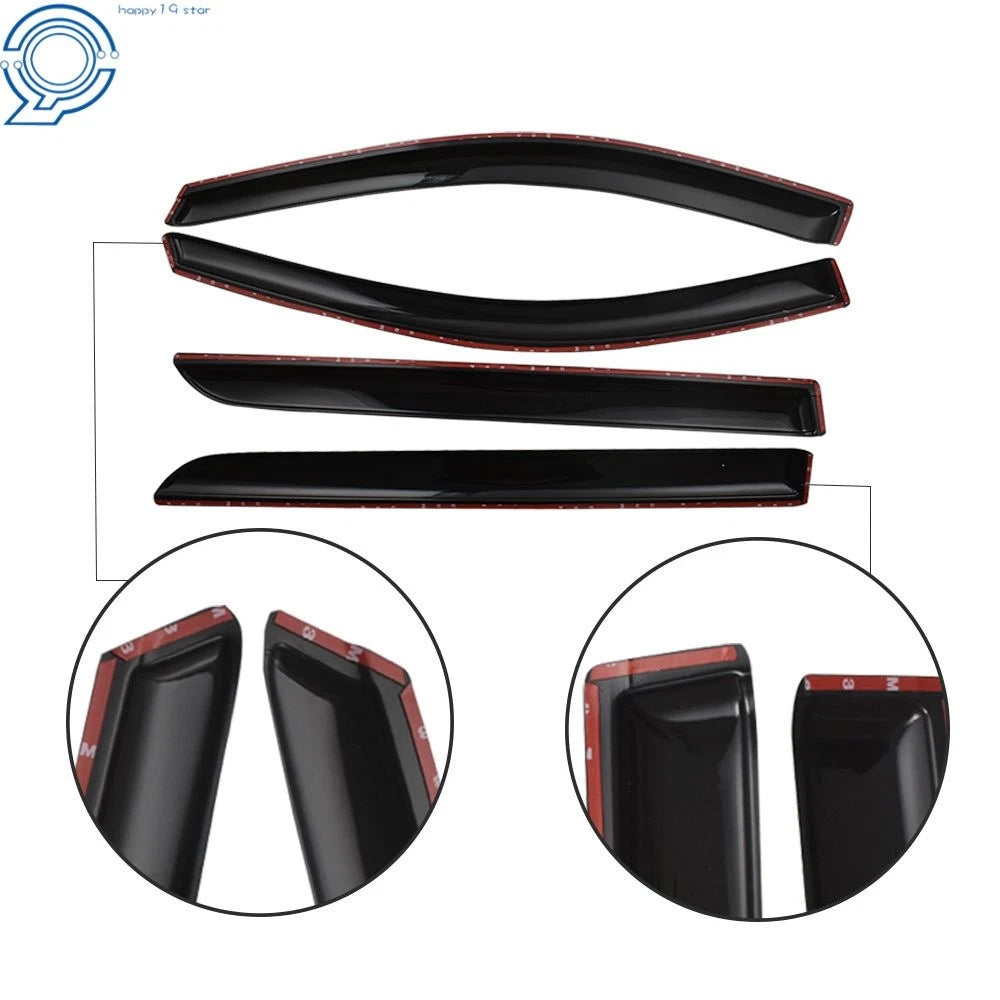 Set of 4 Window Visors for Honda Odyssey (2005–2007) Smoke Vent Shade