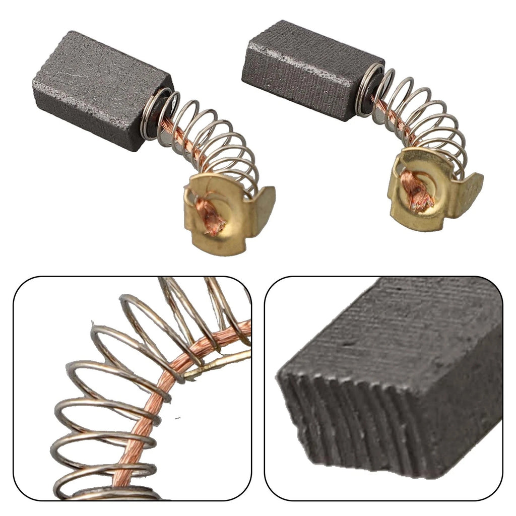 Set of 2 Carbon Brushes for Angle Grinder Drill Electric Motor