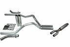 2.5" Dual Exhaust Kit for Chevy GMC 1500 (2019–2025) - Glasspack, Corner Exit