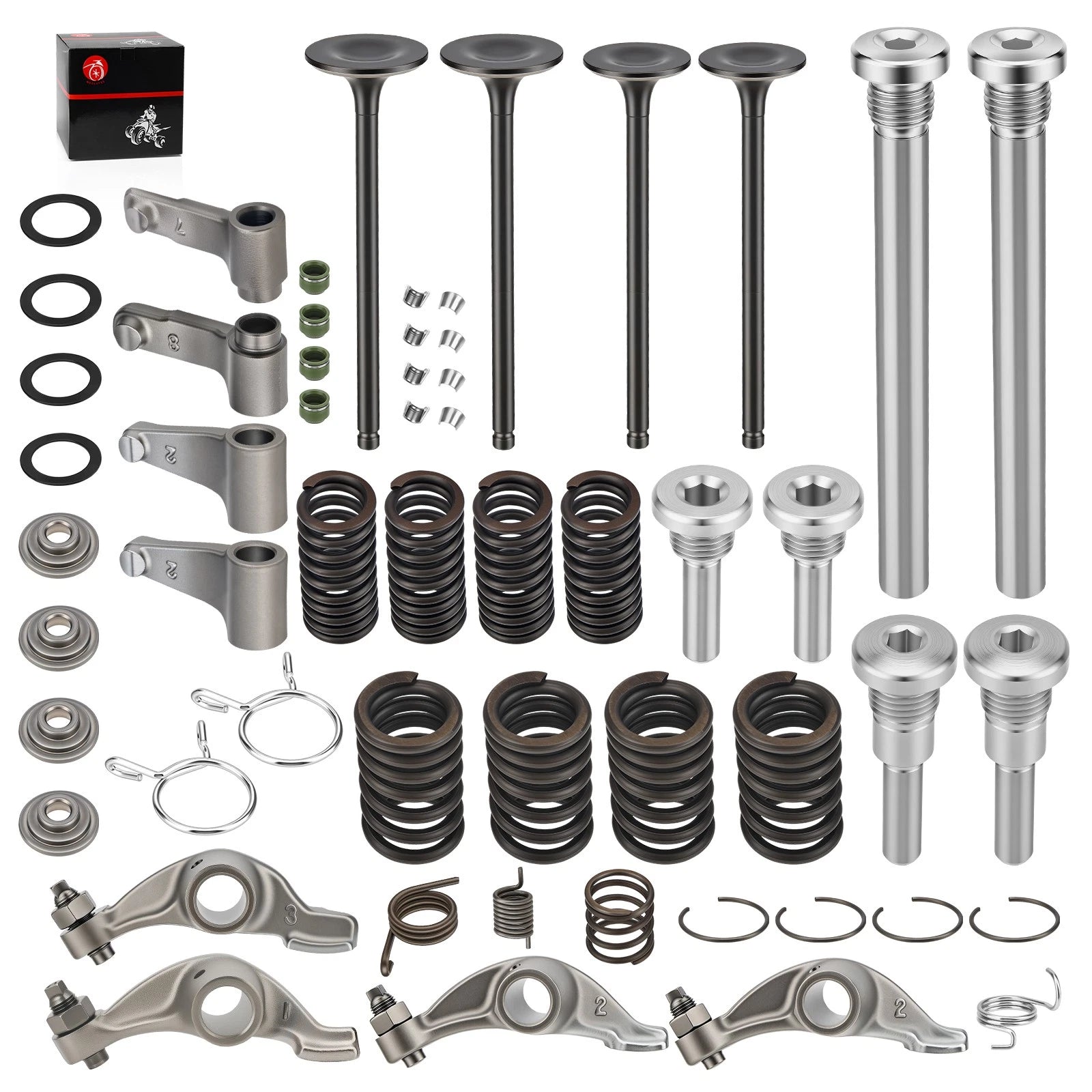 Rocker Arm Valve Spring Complete Head Rebuild Kit for Honda TRX400X 400EX (2004–2009)