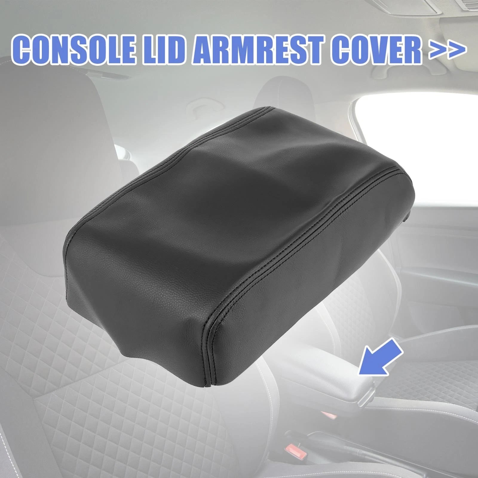 Center Console Lid Armrest Cover for Nissan Maxima (2009–2014) Black