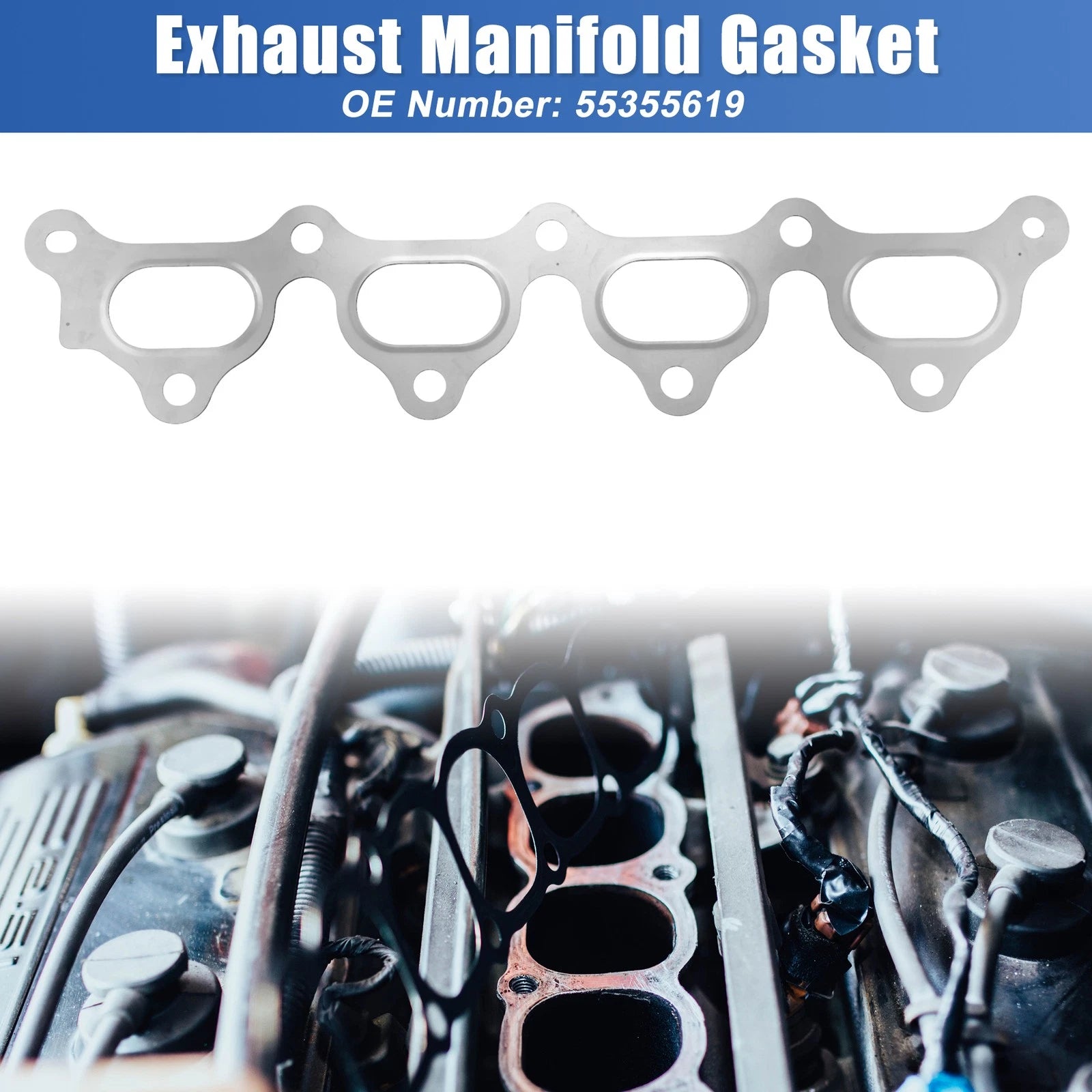 Exhaust Manifold Gasket for Chevrolet Cruze (2011–2016), Opel Meriva (2003–2010)