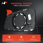 Passenger Manual Mirror Glass for Chevy Malibu (2008-2012)