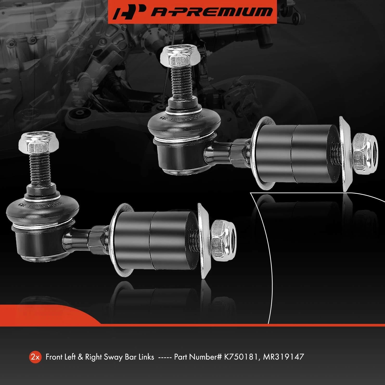 2X Front Stabilizer Bar Link for Chevrolet GMC Mitsubishi Suzuki (2001–2006)