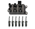 Denso Ignition Coil & 6 U-Groove Spark Plugs Kit for Ford Mercury Mazda V6