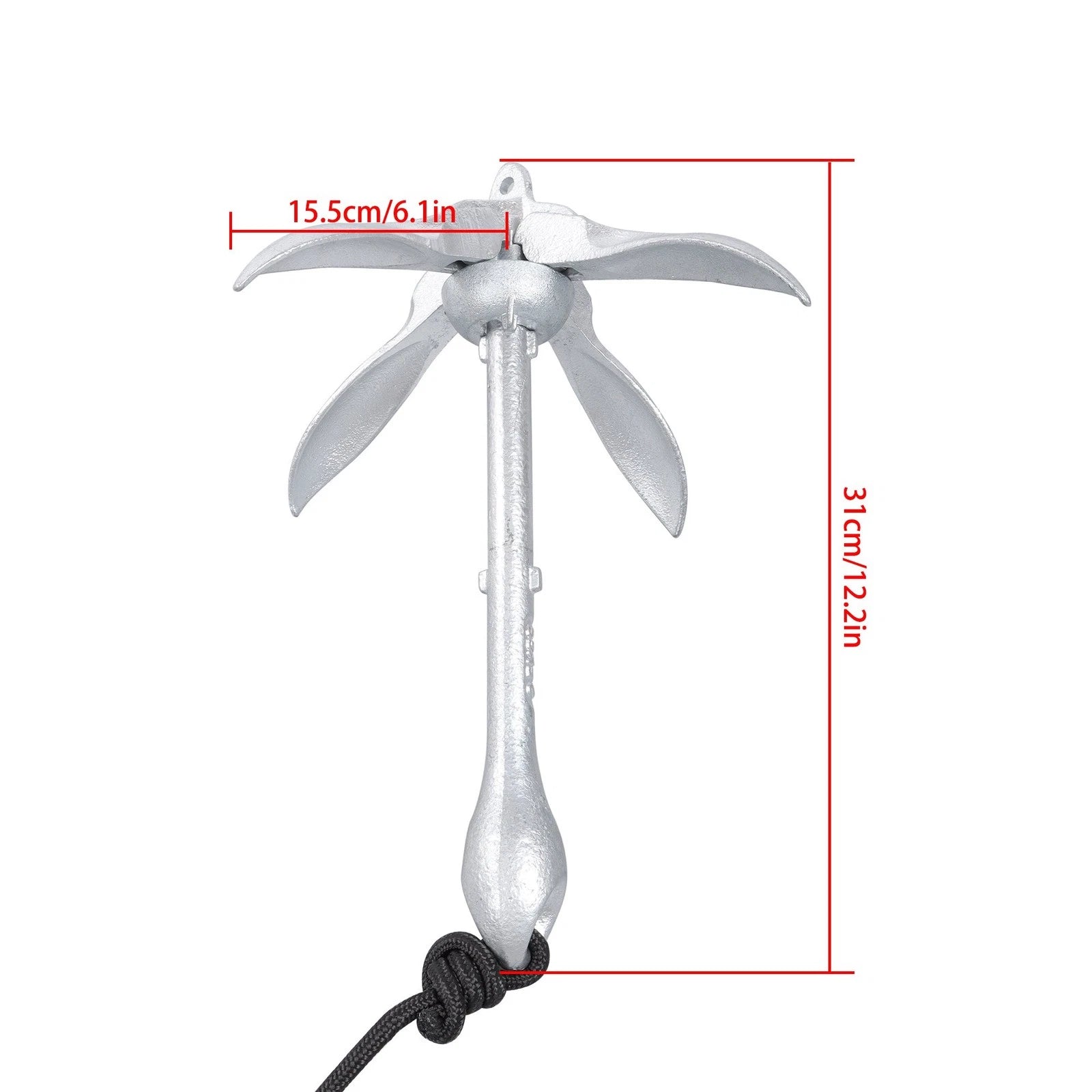 Set of 2 Folding Kayak Anchors for Grapnel Boat (7.1LB)
