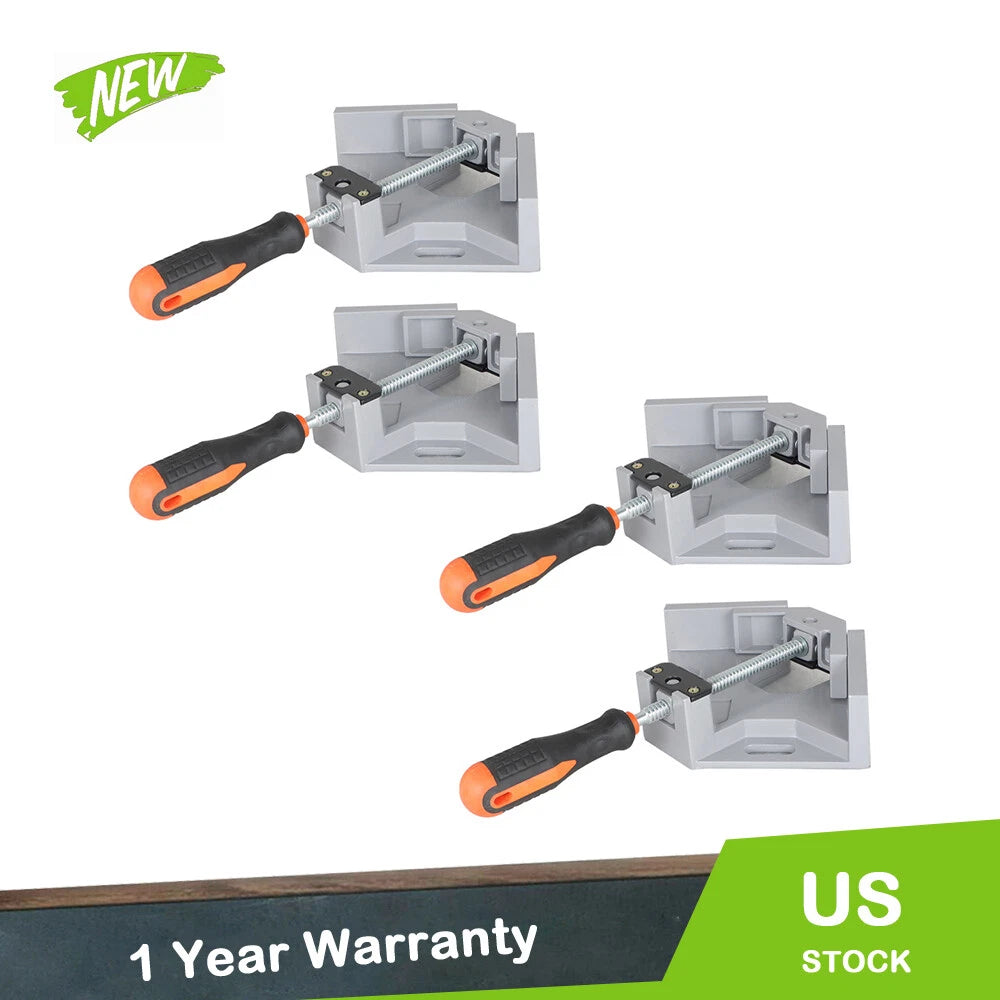 4X Corner Clamps for Woodworking DIY (90 Degree Right Angle)