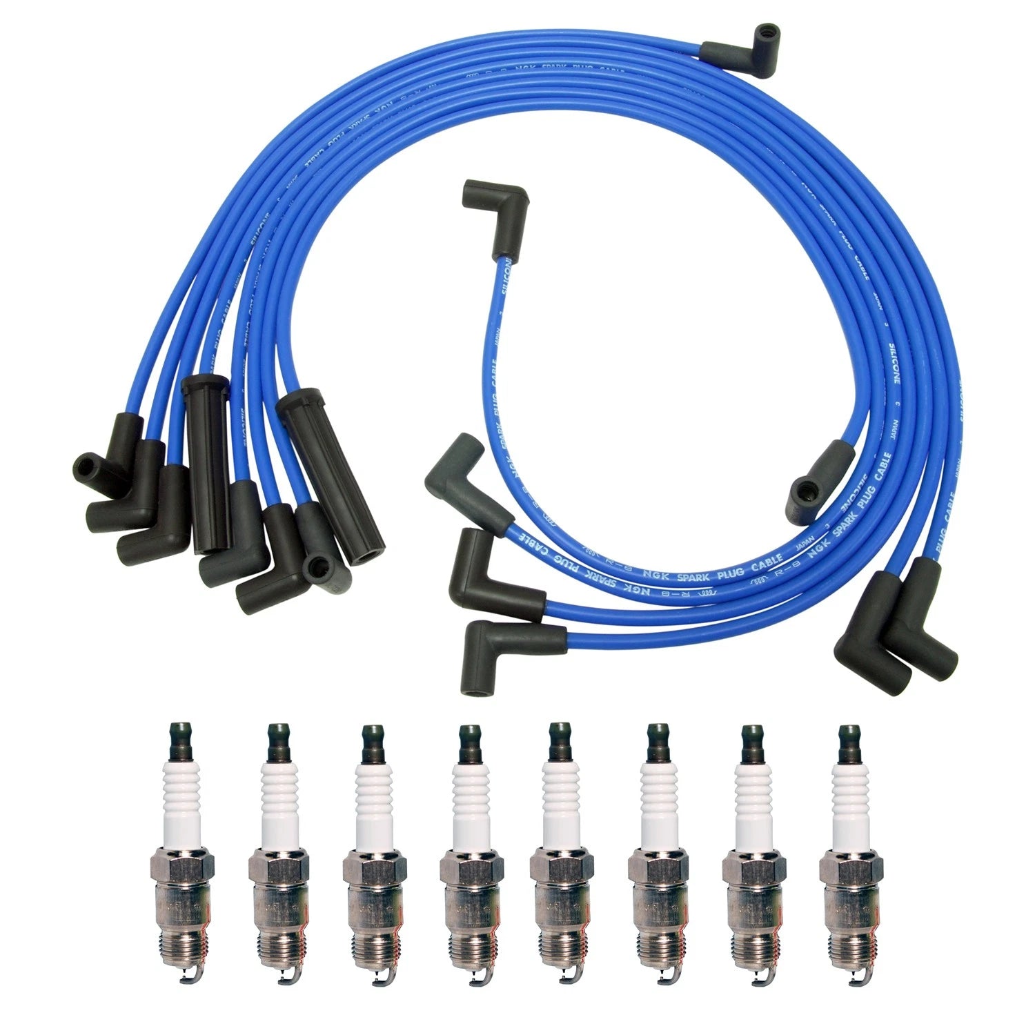 NGK 8mm Wire Set & Denso Iridium Spark Plug Kit for C20 C2500 Jimmy K1500 K5