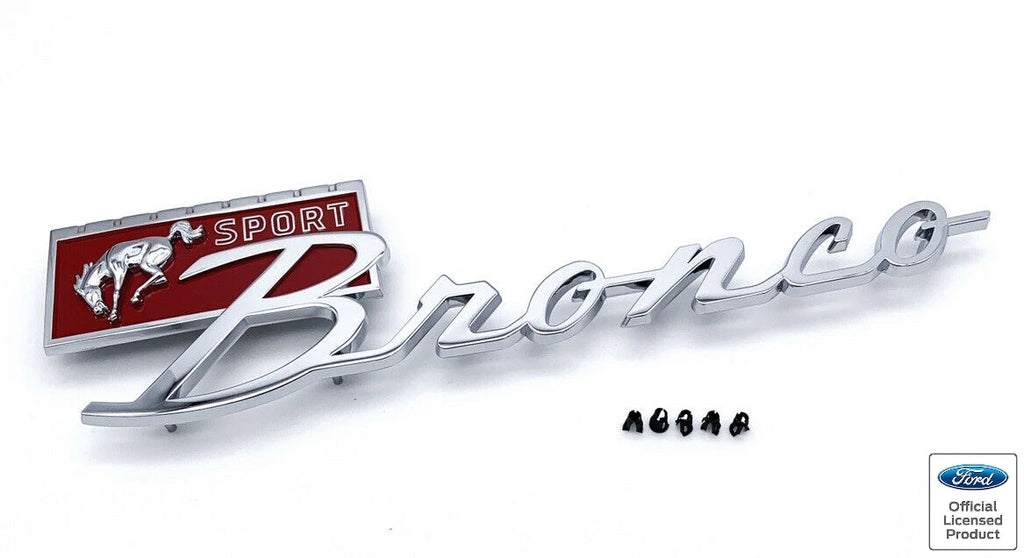 Fender Emblem Red Fill Replacement for Ford Bronco (1967–1977)
