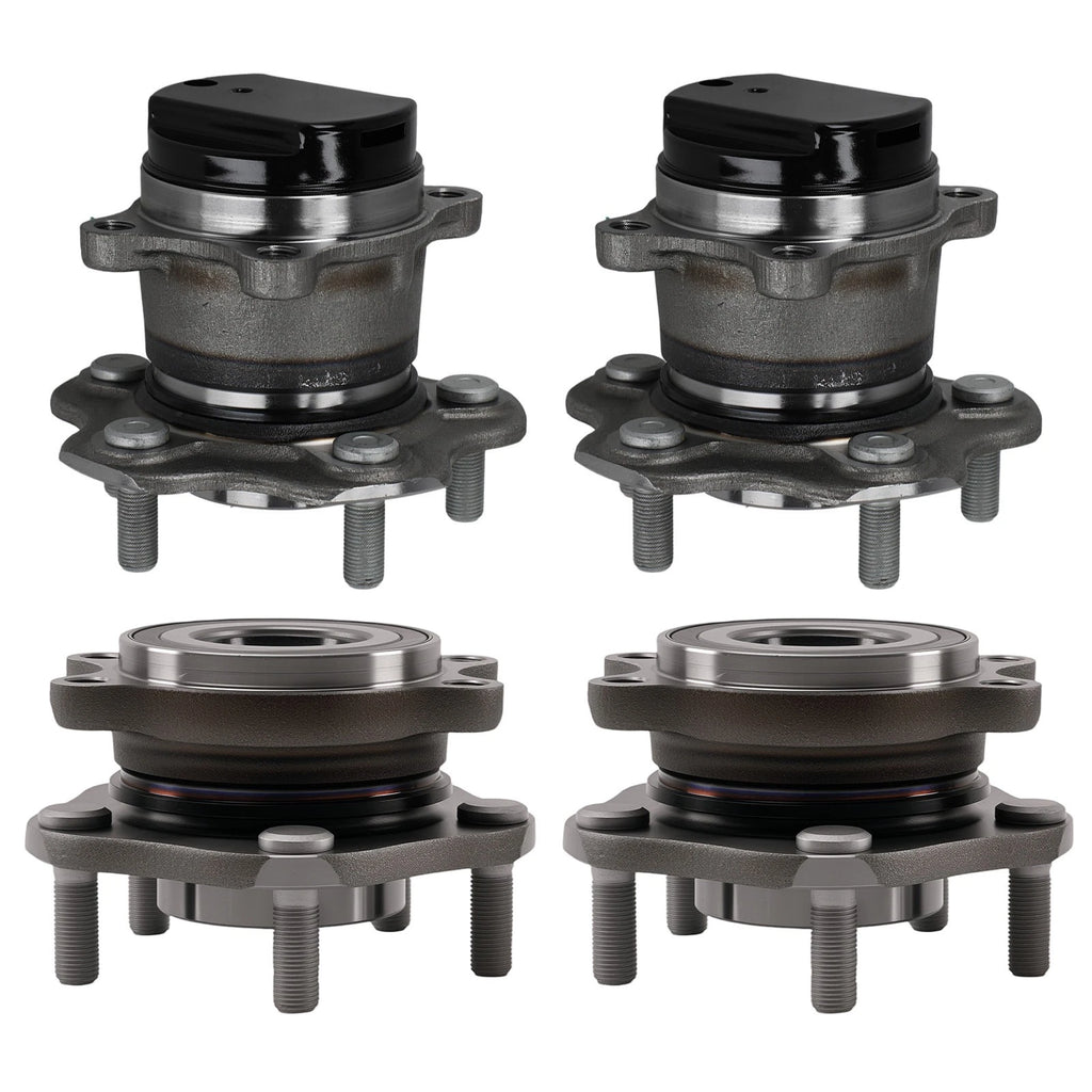 Set of 4 Wheel Hubs for Nissan Rogue (2015–2017) 512534 713357