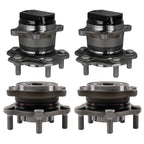 Set of 4 Wheel Hubs for Nissan Rogue (2015–2017) 512534 713357