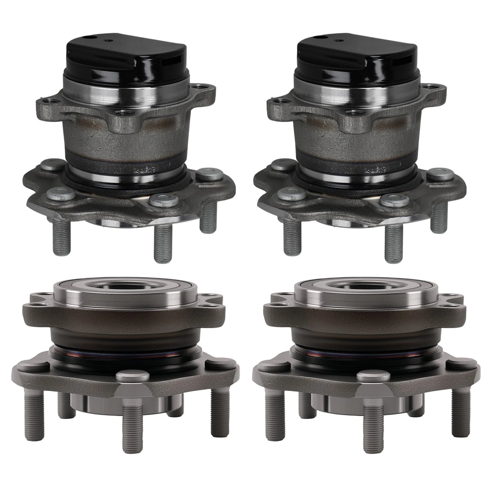 Set of 4 Wheel Hubs for Nissan Rogue (2015–2017) 512534 713357