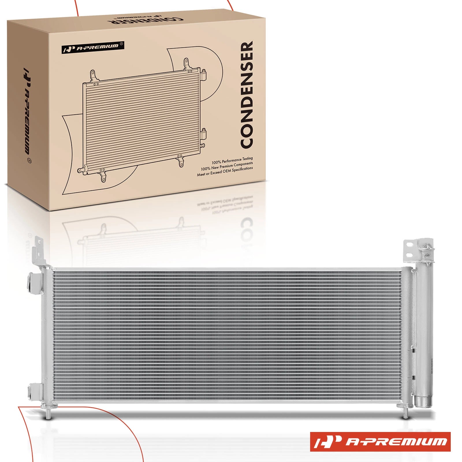 A/C Condenser with Bracket and Receiver Drier for Toyota RAV4 (2016-2018)