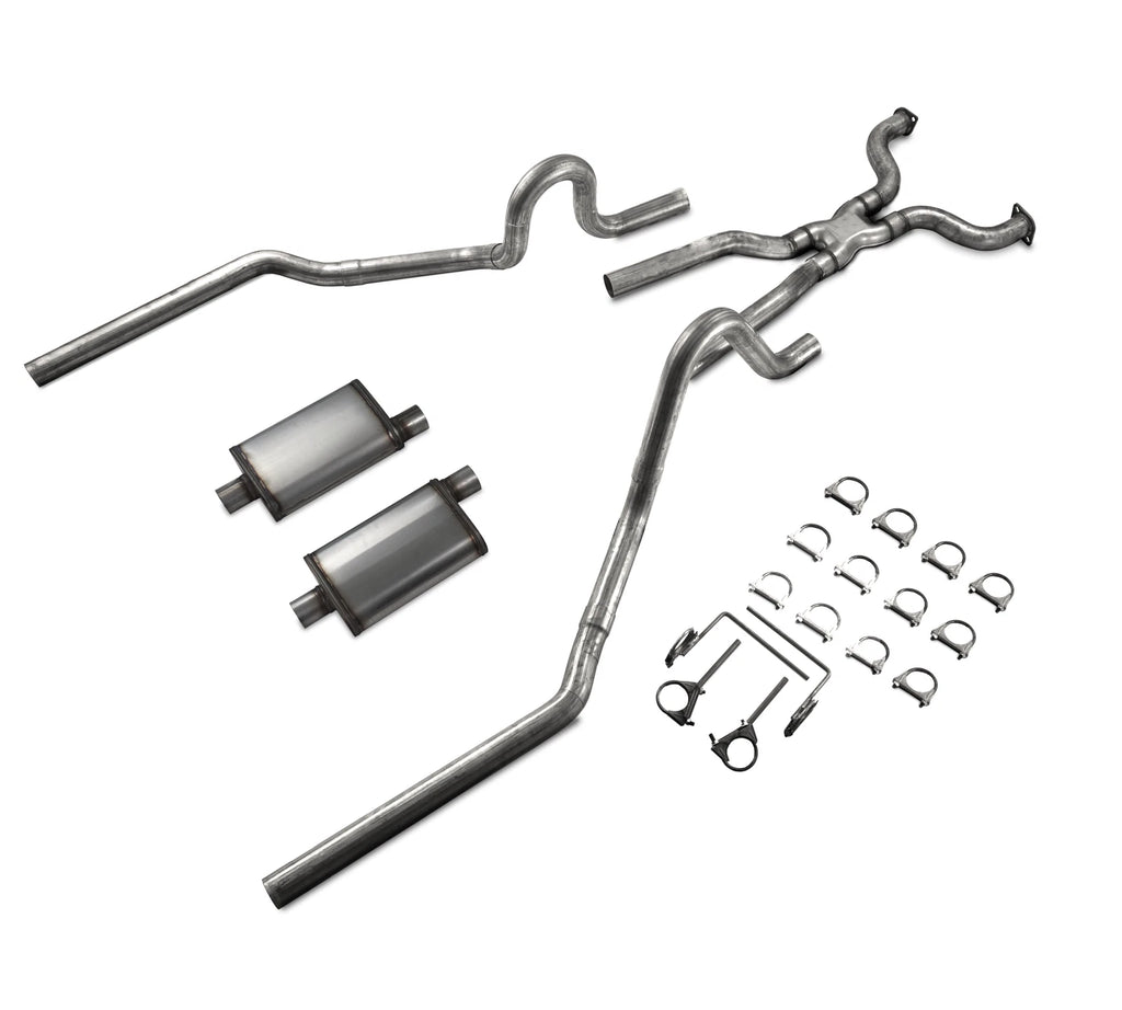 Dual Exhaust Kit for Ford Crown Victoria P71 (2004–2011) - 2.5" Jones MAX Flow Mufflers