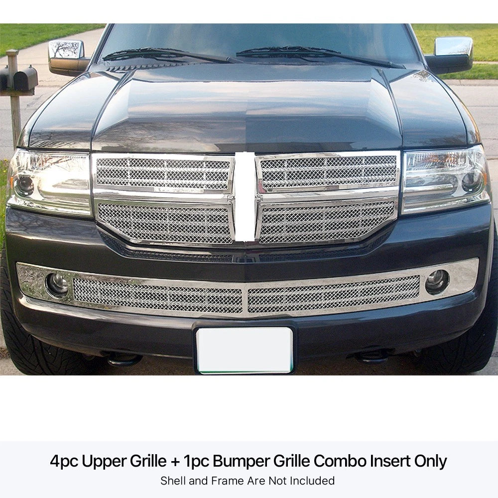 Stainless Steel Mesh Grille Insert for Lincoln Navigator (2007-2014)