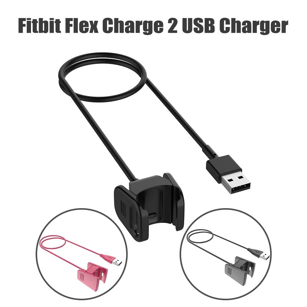 USB Charger Cable for Fitbit Flex, Charge 2, Alta HR, Blaze, Versa, Ionic