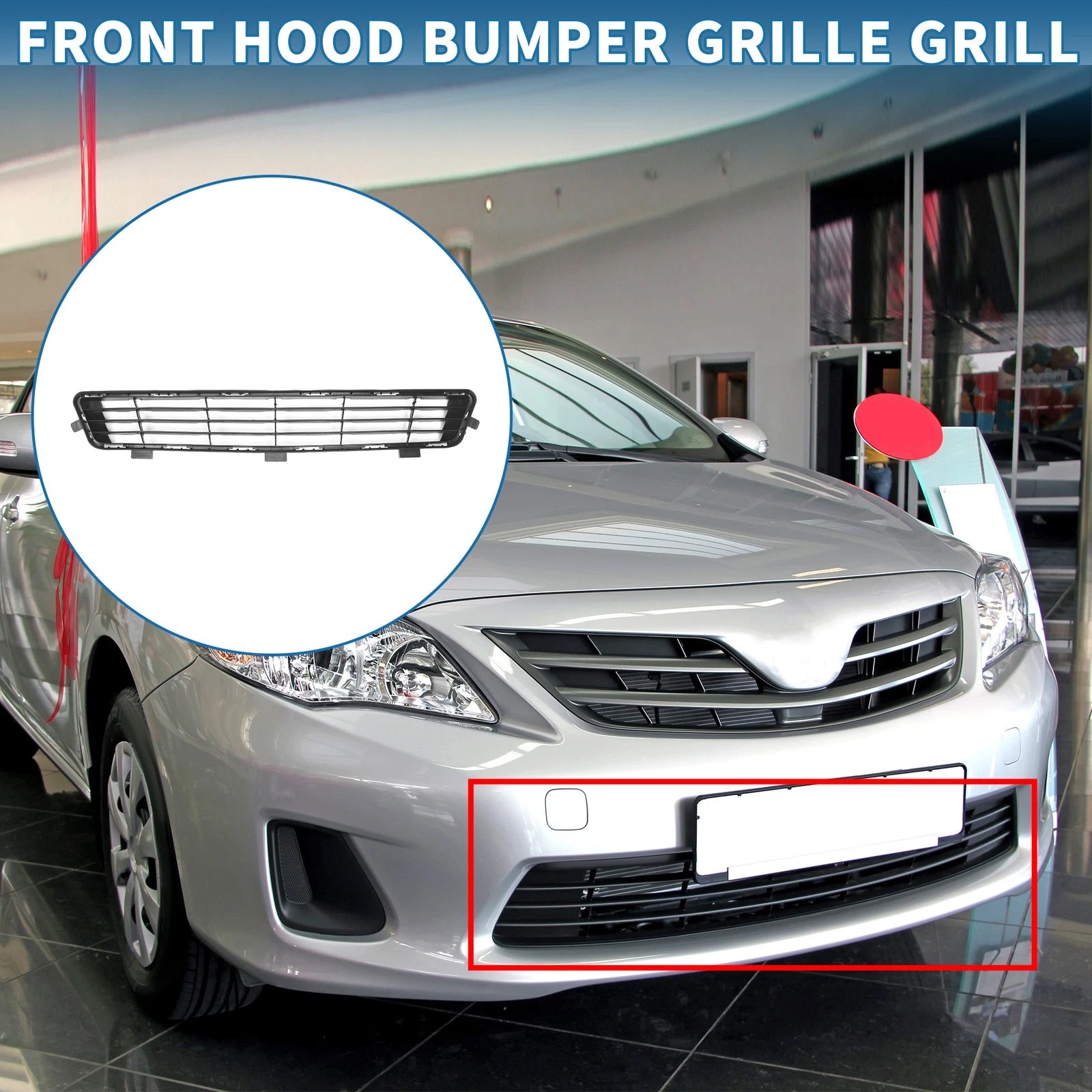 Front Hood Bumper Grille for Toyota Camry (2010) - Black