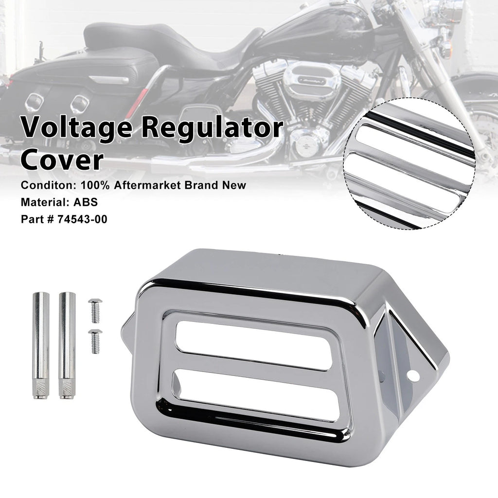 Chrome Voltage Regulator Cover for Road King Electra Street Road Glide (1997–2008)