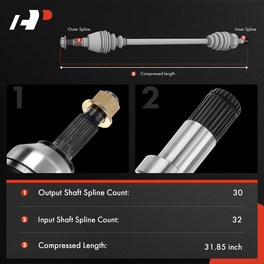 CV Axle Assembly for BMW X5 X6 (2010-2018)