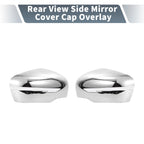 Pair Chrome Plated Rearview Mirror Cover Overlay for Nissan X-Trail Rogue (2014–2021)