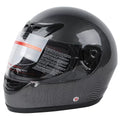 Carbon Fiber Black DOT Flip Up Full Face Helmet for Motorcycle (S, M, L, XL)