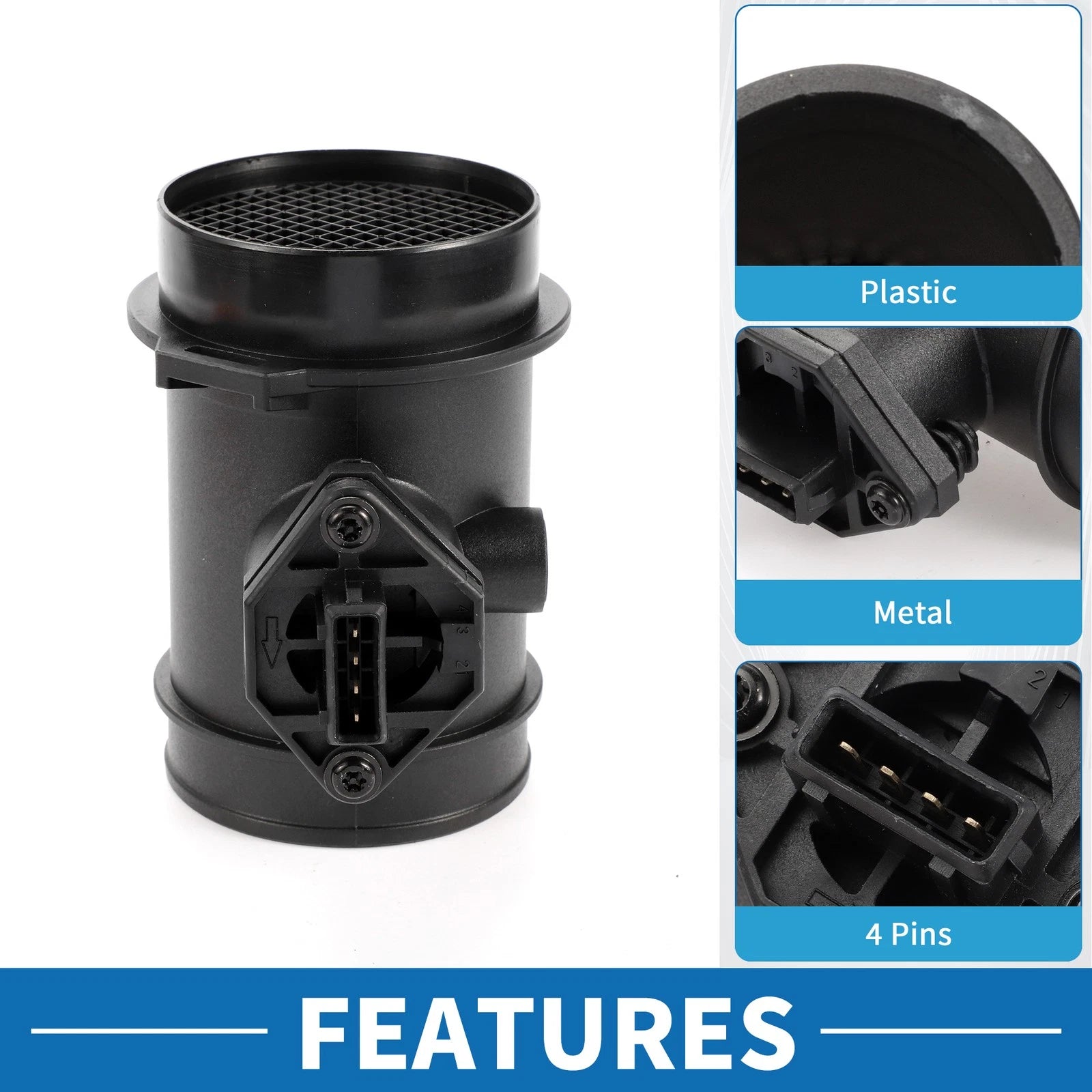 MAF Mass Air Flow Sensor Assembly No. 021906462A for Volkswagen EuroVan (1993–2003)