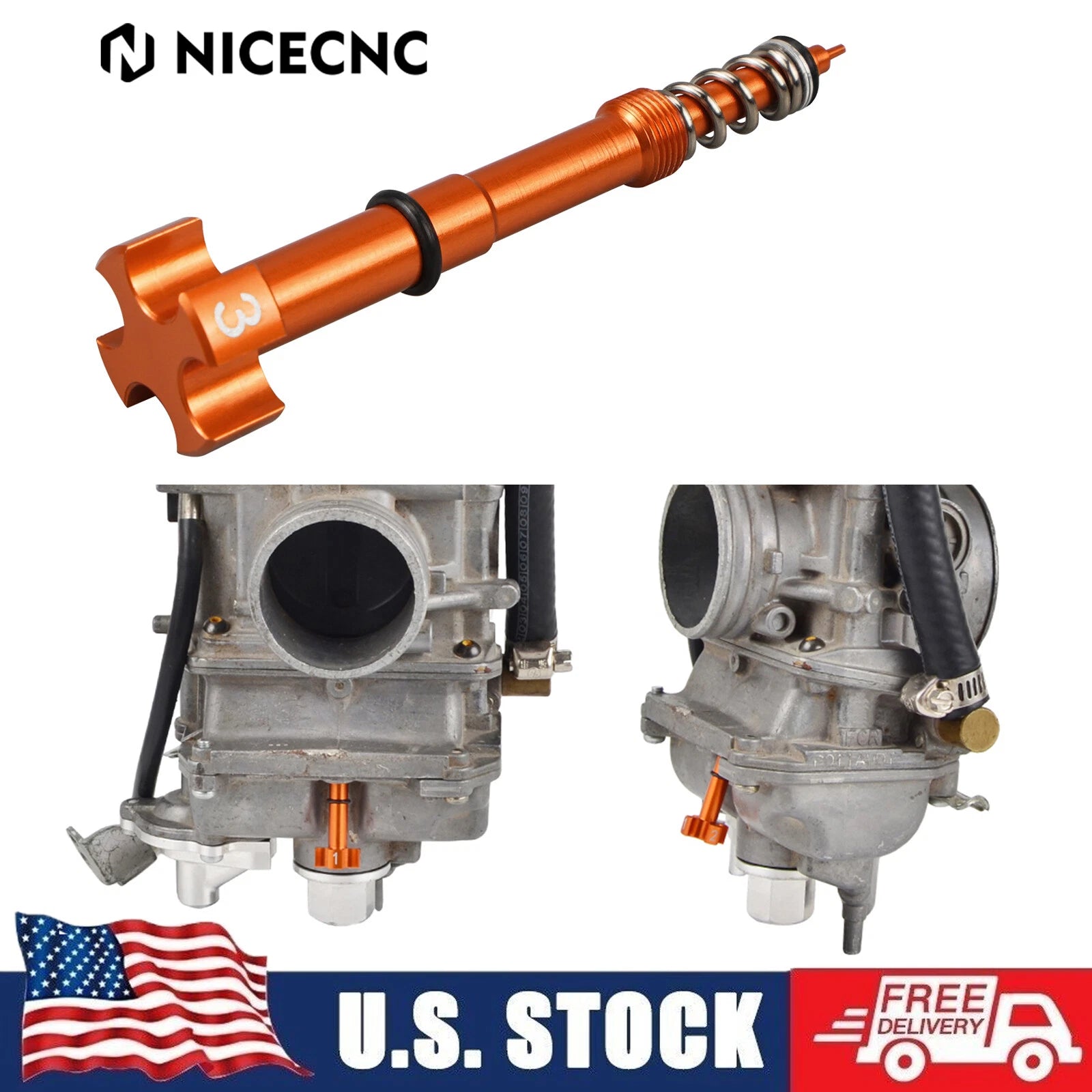 Air Fuel Mixture Screw for KTM 400 450 525 EXC 2003–2007 530 EXC-R 2008–2011