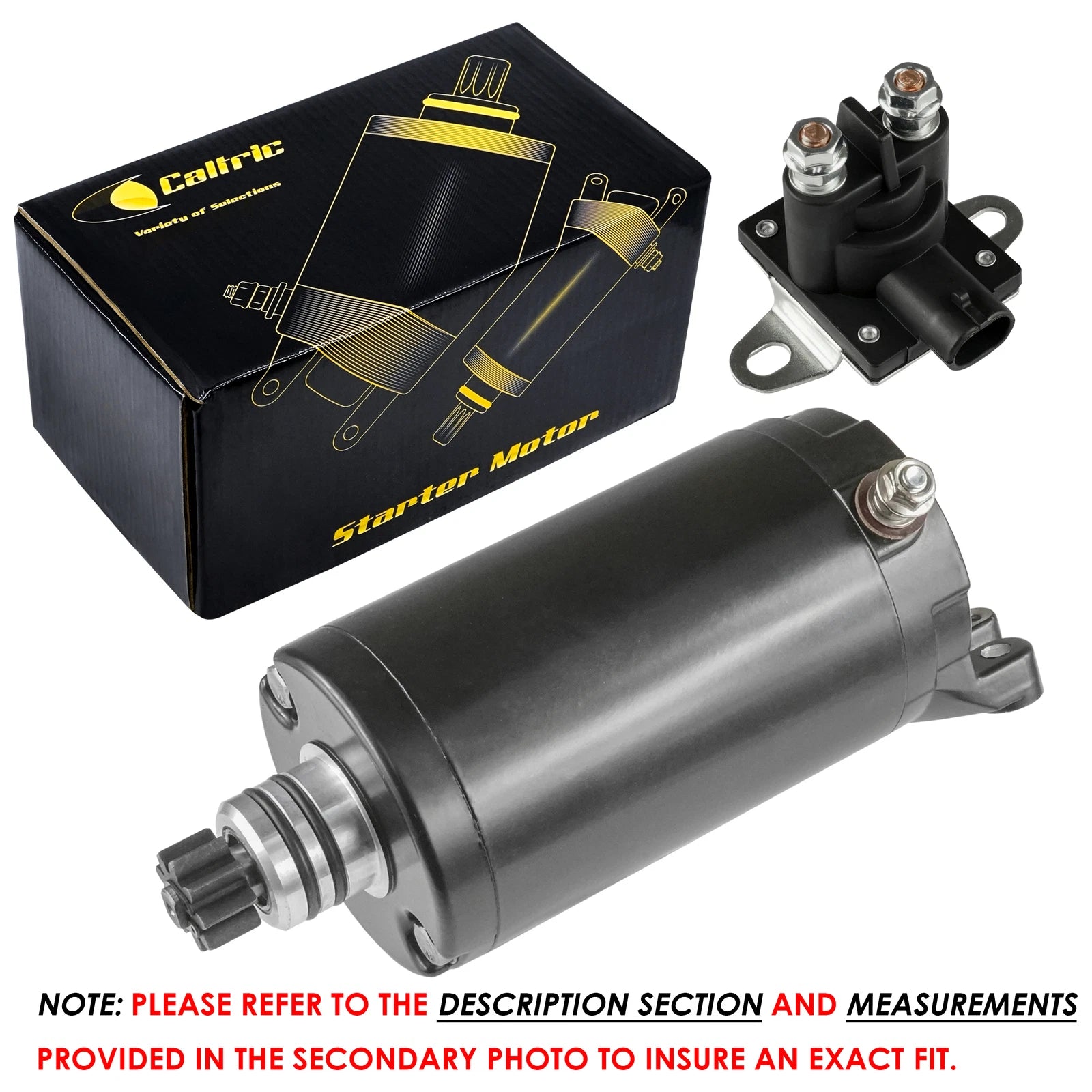 Starter & Relay Solenoid for Seadoo GTI SE LTD 1500 (2006–2011)