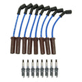 NGK Wire Set & 8 Laser Iridium Spark Plugs for Escalade Silverado 2500 (2007–2014)