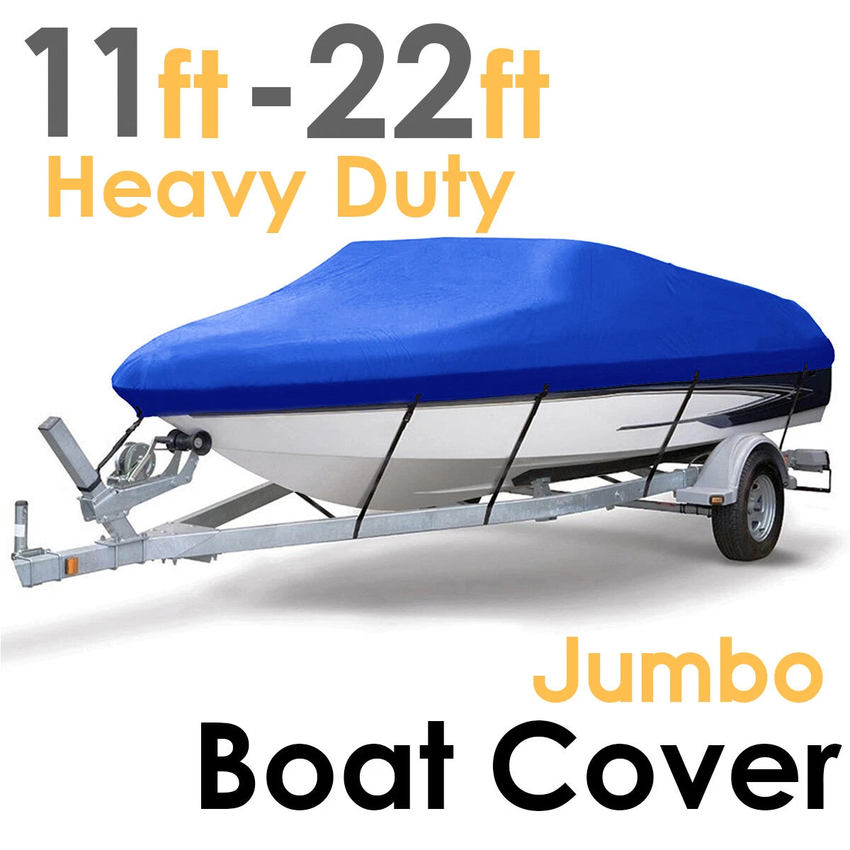 Boat Cover for Pontoon Deck Runabout (21-24ft) Waterproof Heavy Duty