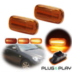 Sequential Amber LED Side Marker Lights for Honda Civic Acura RSX Integra