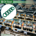 Set of 5 Oil Seal Rotary Shaft Seal 18x25x5mm High Pressure Green