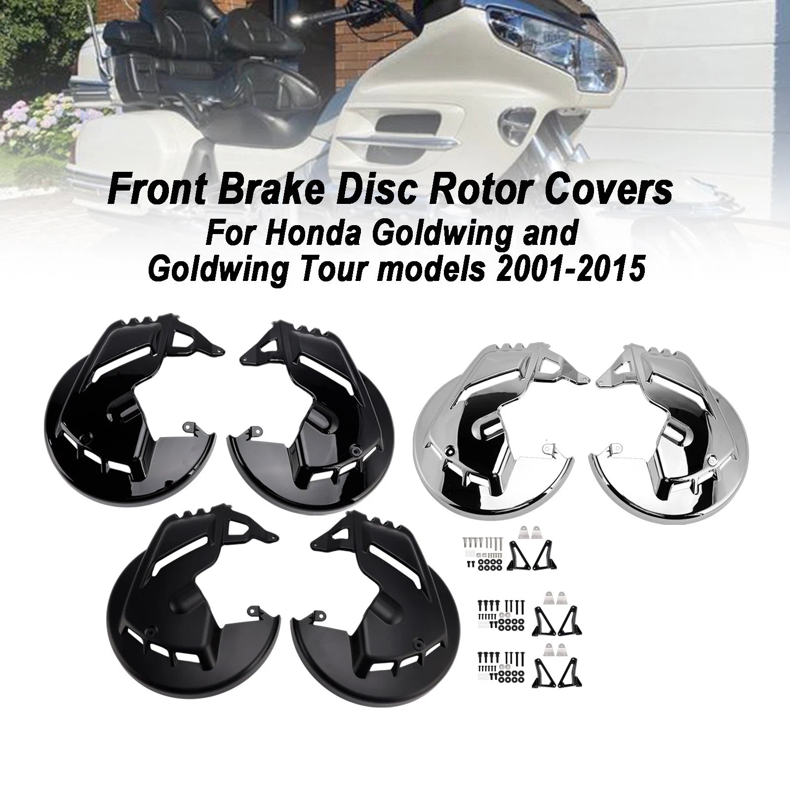 Front Brake Disc Rotor Covers for Honda Goldwing GL1800 F6B (2001–2015)
