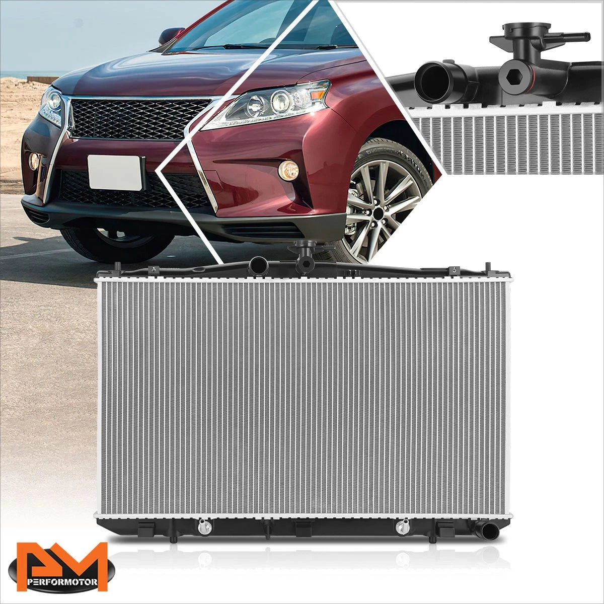 Aluminum Cooling Radiator DPI-13548 for RX350/Sienna (2010–2016)