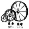 32" Front 18" Rear Wheel Rim Dual Hub Pulley for Harley Street Glide (2009–2023)