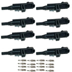 Set of 8 Ignition Coils & 16 Spark Plugs for Chrysler Dodge Jeep (2008–2012)