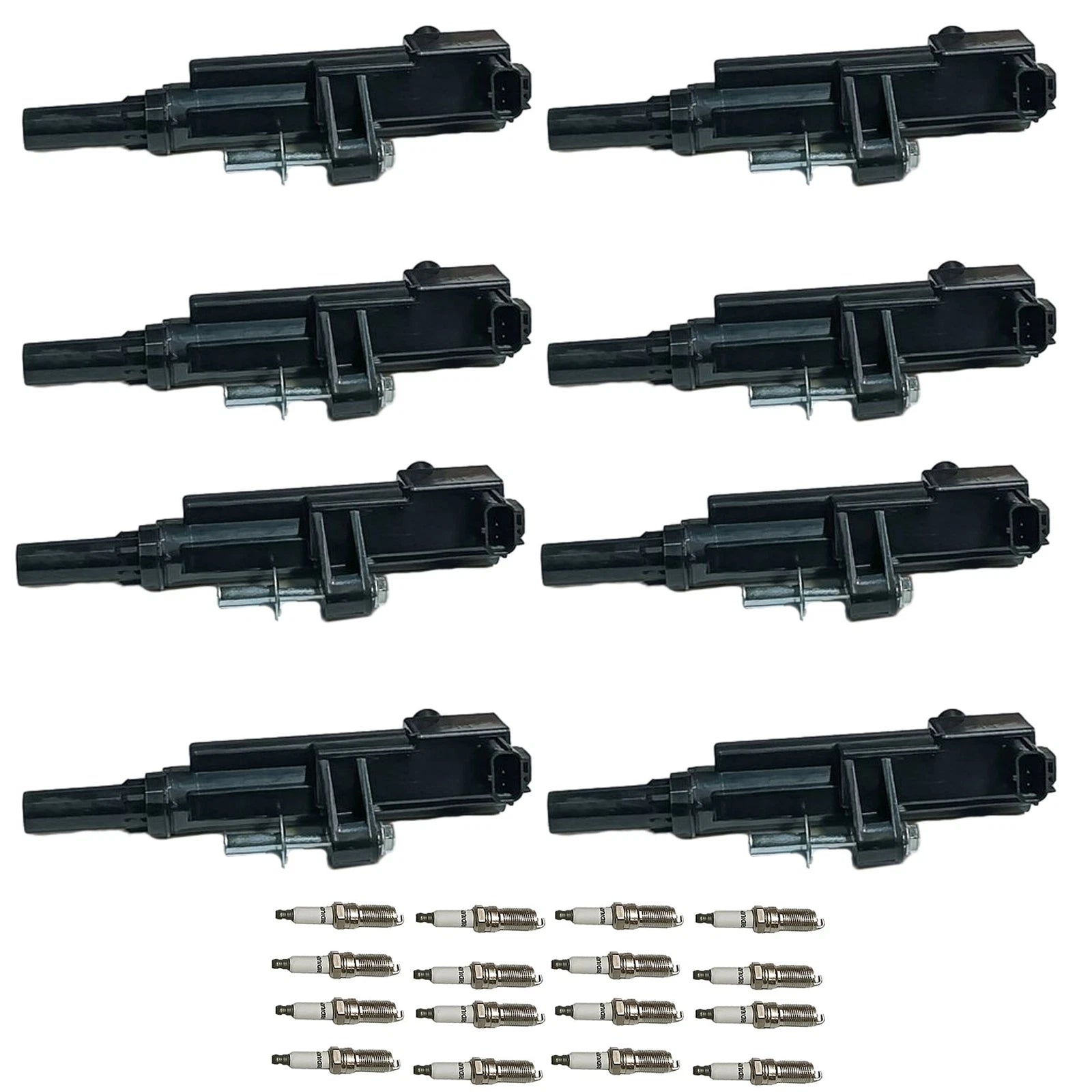 Set of 8 Ignition Coils & 16 Spark Plugs for Chrysler Dodge Jeep (2008–2012)