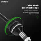 Set of 2 CV Axle Shafts for Arctic Cat 550 / 1000 (2009–2011)