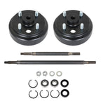 24 Spline Rear Axle and Brake Hub Drum Assembly for EZGO Golf Cart (1982–Present)