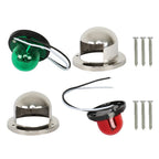 LED Bow Navigation Lights for Marine Boat Yacht Pontoon (12V) - Pair