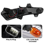 Fog Light Turn Signal Light w/LED DRL for Chevy Malibu (2019–2022)