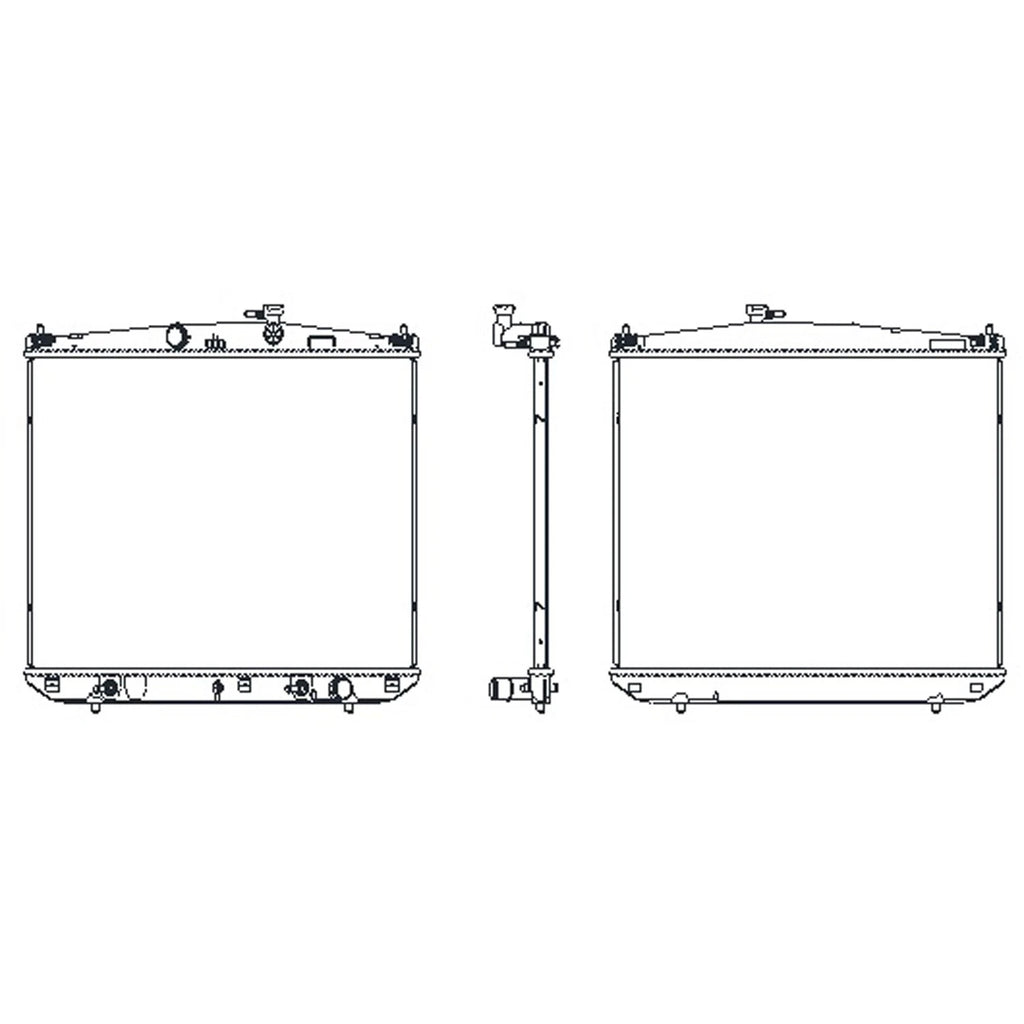 Replacement Plastic/Aluminum Radiator w/Towing Package (See compatibility Chart)